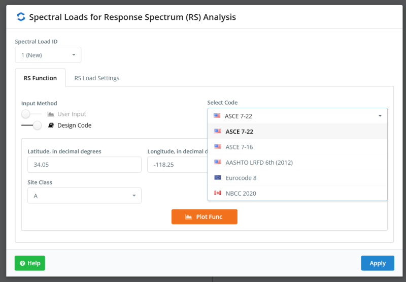 ASCE 7-22 Spectral Loads