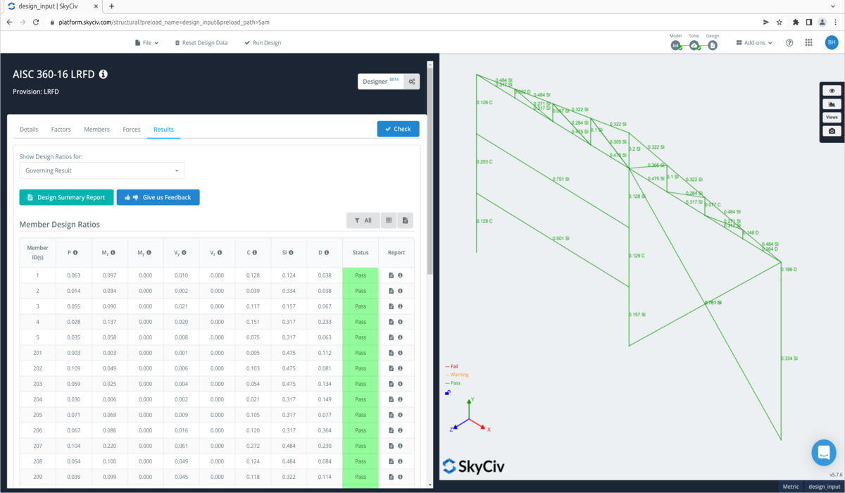 Timber Results AS1720, Timber Member Design, Steel Member Design, Timber & Steel Member Design