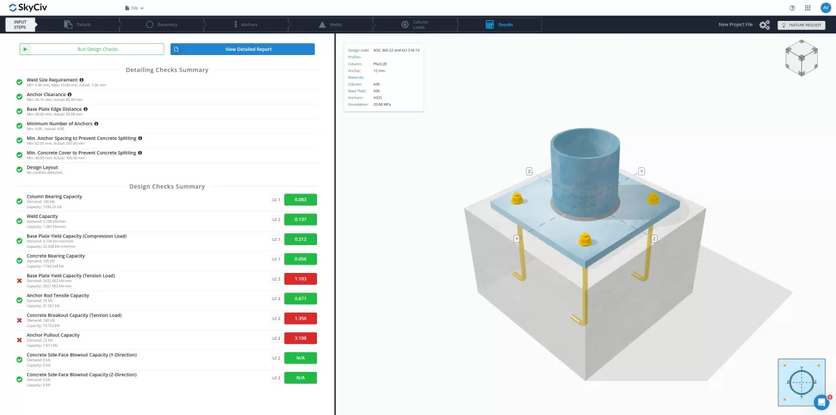 SkyCiv Plates Wings Analysis Software S3D